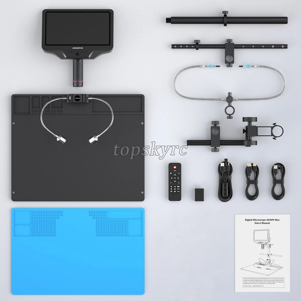 Microscopio digital de alta calidad LCD Andonstar AD409-MAX WiFi ty23