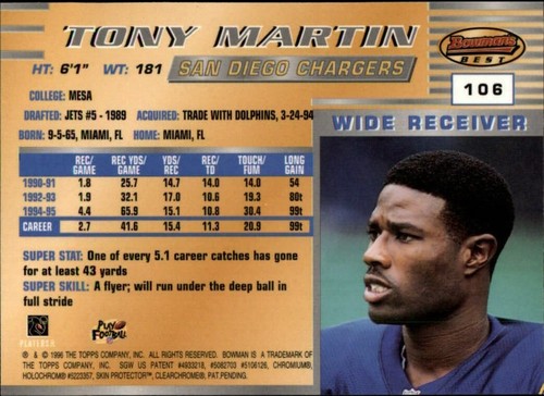 1996 Bowman's Best Football  *COMPLETE YOUR SET*  Pick From List - Picture 210 of 356
