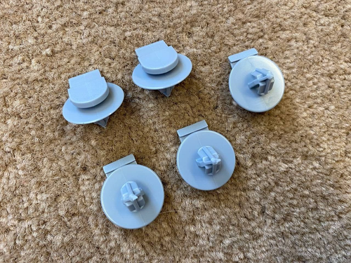 ALFA ROMEO WHEEL ARCH GREY PLASTIC FASTENERS HOLDERS TRIM CLIPS 5x - Picture 10 of 14
