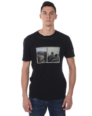 T shirt Maglietta Daniele Alessandrini Sweatshirt Uomo Nero