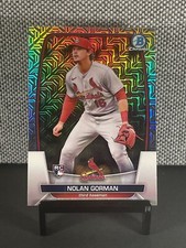 2023 Bowman Chrome Mega Box Mojo Refractor Nolan Gorman RC Cardinals #6 Rookie