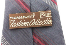 Tie Sears Fashion Collection Vintage Diagonal Stripe 57" Length 3" Width
