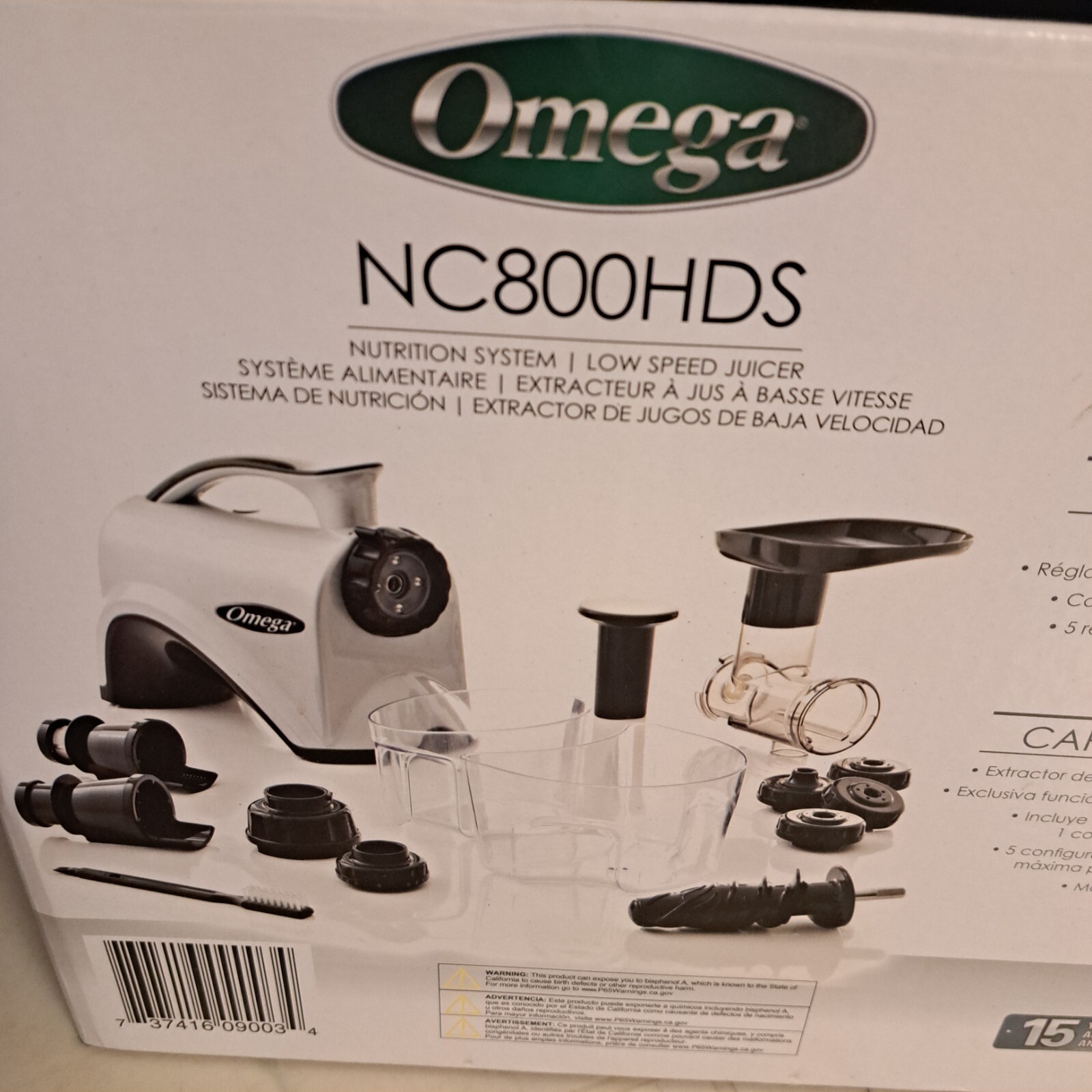 Omega NC800HDS Nutrition System Juicer Extractor Silver 737416090034 eBay