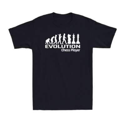 Evolution Of Chess Player Funny Adult Chess Player Birthday Gift Men's T-Shirt
