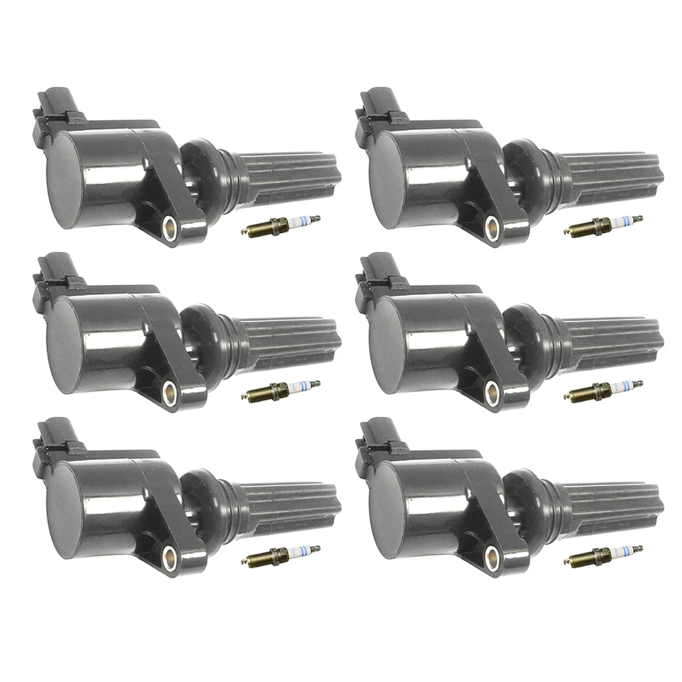 For Lincoln LS 3.0 03-05 6 FD496 Ignition Coil & 6 Bosch Platinum Spark Plug Set - Image 2 of 4