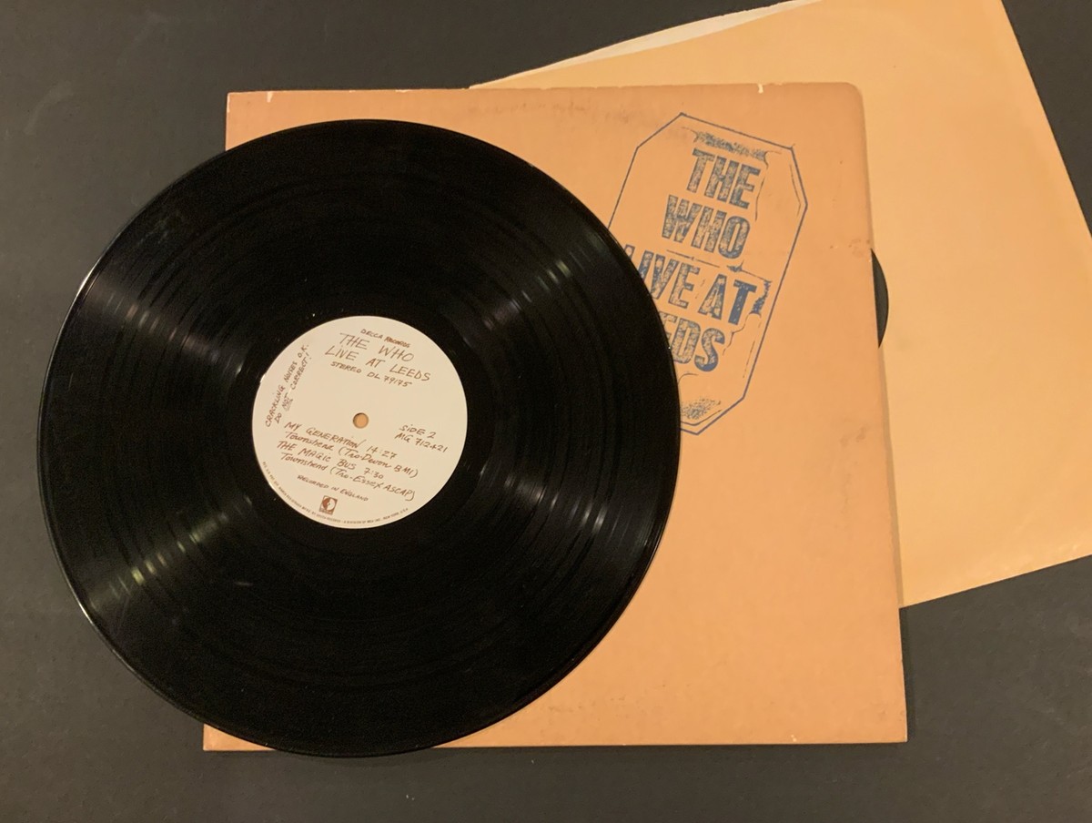 The WHO Live at Leeds LP with all 12 inserts Original Usa