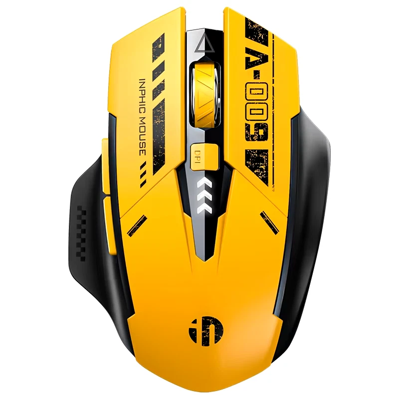 Inphic A9 2.4G Bluetooth Rechargeable Wireless Silent Gaming Mouse Three-Mode Me - Image 2 of 4