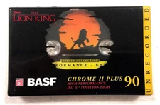 BASF The Lion King 90  audio cassette blank tape sealed Made in Germany Type II