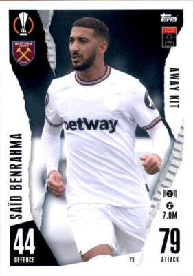 Champions League EXTRA 2023/24 Card 79 - Said Benrahma - Away Kit