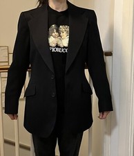 Tiger Of Sweden Womens Hourglass Wool Blazer Black Size 10-12 , Vgc