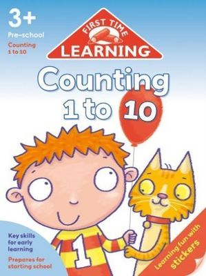 First Time Learning - Counting 1 - 10 3+ yrs  with Stickers  *FREE P&P*