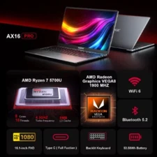 gaming laptop Acemagic Gaming Notebook und Ryzen 7 5700u