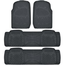 Suv Car Floor Mats Cargo Mat 4pc 3 Row Black Semi Custom Fit For Honda Odyssey