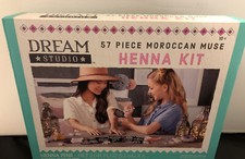 Henna Kit DIY Temporary Tattoo Body Art Set NEW Washable 57-Piece Moroccan Muse