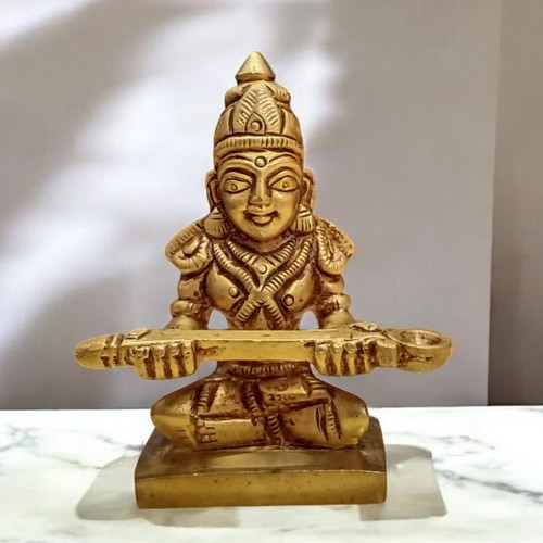 2.5" Inch Auspicious Annapurna Idol - Indian Goddess Annapurna - Picture 2 of 6