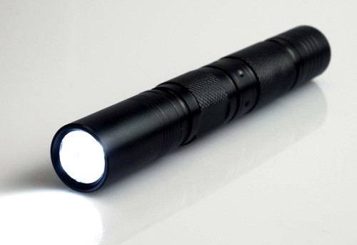 1 Watt LED Compact Pen Style Size Flashlight Tactical Black 5 7/8" Security - Picture 5 of 5