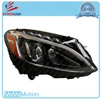 Fits 2015 2016 2017 2018 Mercedes Benz C Class W205 Front LED Headlight Set 2pcs 2