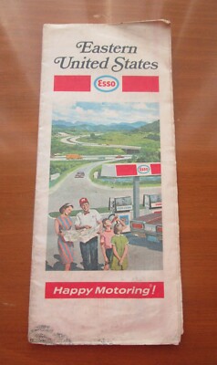 1971 ESSO  EASTERN UNITED STATES  MAP