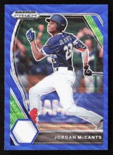 2021 Panini Prizm Draft Picks Jordan McCants Blue Wave #PDP88 Baseball