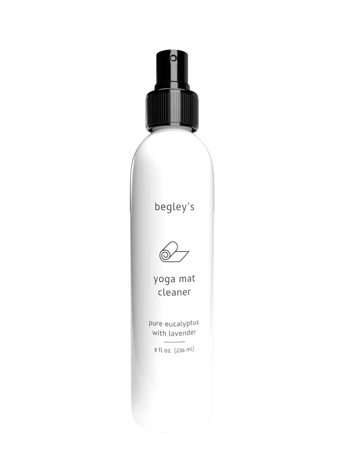 Natural Yoga Mat Cleaner & Deodorizer Spray with Essential Oils, 8Oz