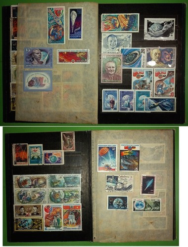 Collection of postage stamps 287 pcs + album Space, spot, flora, fauna, painting - Picture 9 of 12
