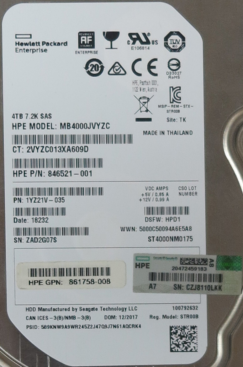 HP 4TB 3.5