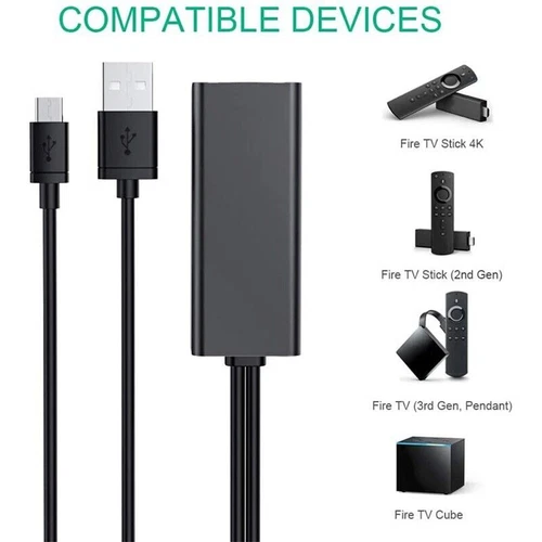 Ethernet Adapter für Fire tv 4K Stick USB 2.0 RJ45 LAN Netzwerkadapter mit USB - Bild 7 von 7