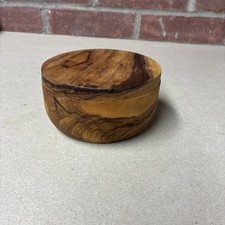 RSVP Salt & Pepper Olive Wood Cellar 2 Compartment