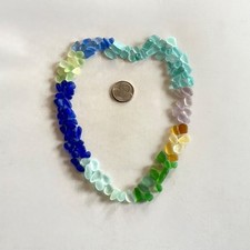 Beach Sea Glass Rainbow of Colors 100 Pieces Tinies Genuine Surf-tumbled