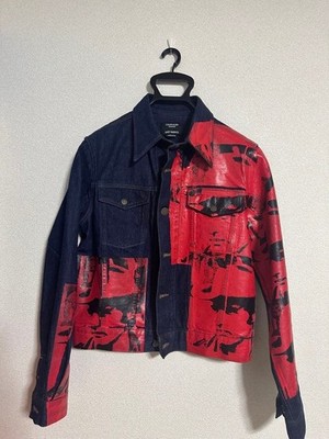 Calvin Klein 205W39NYC by Raf Simons Andy Warhol Denim Jacket Size S Italy