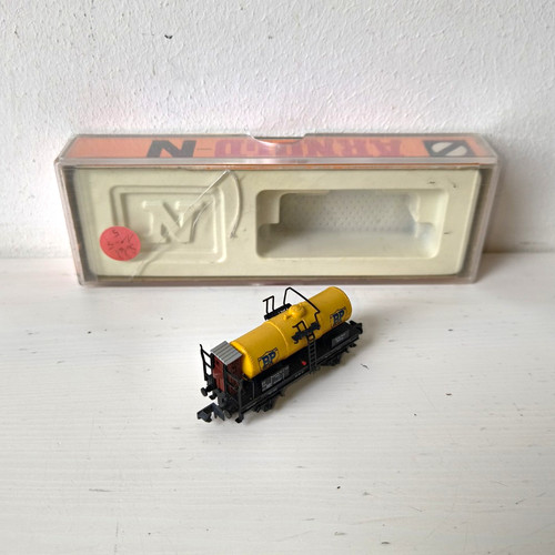 Spur N Modellbahn Kesselwagen 4529 gelb/schwarz, Thema Transport | Condition: Gebraucht