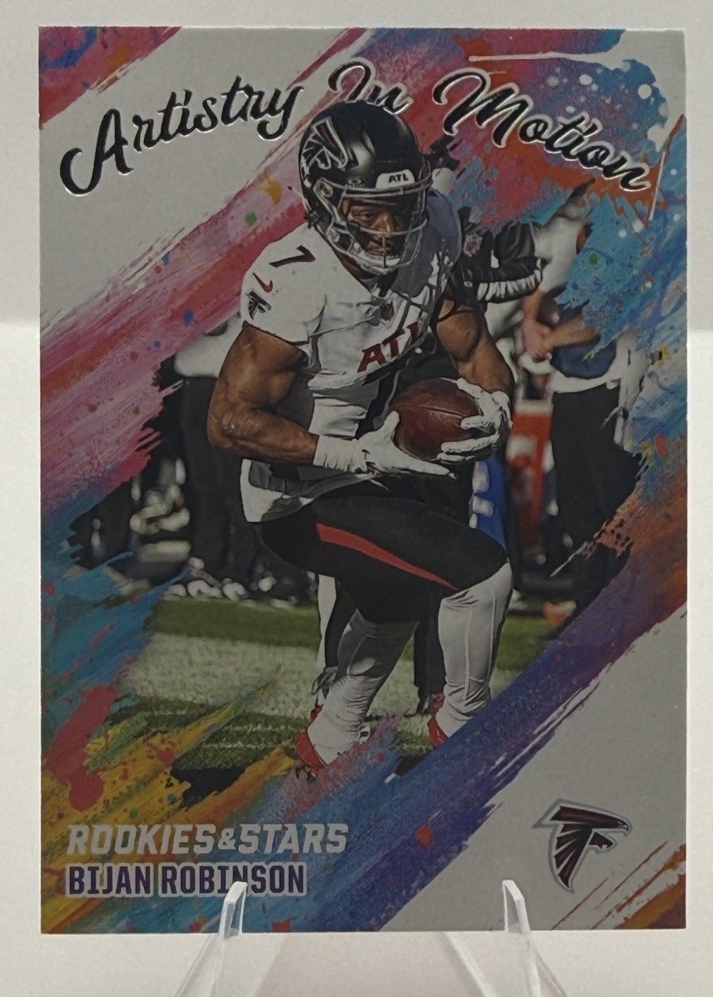 2025 Panini Rookies & Stars #1 Bijan Robinson Artistry in Motion