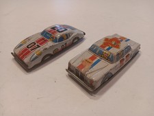 Vintage 1960s, Tin Litho, 5", Toy Friction, Race Cars, Japan