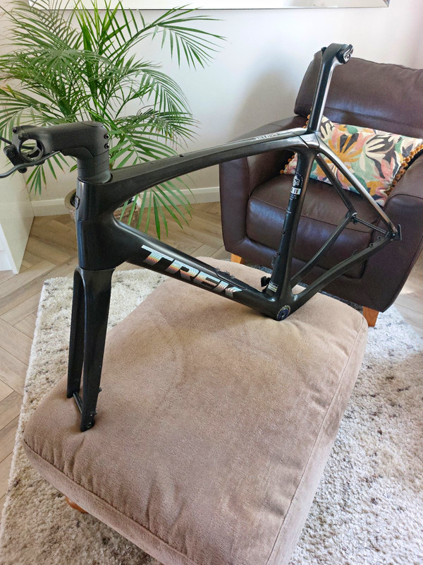 Trek Domane SLR 56cm Gen 4, 2024 Frameset in black Incl. 100mm Stem And Seatpost