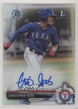 2017 Bowman Draft Chrome Pick Refractor 419/499 Chris Seise Christopher Auto 8k4