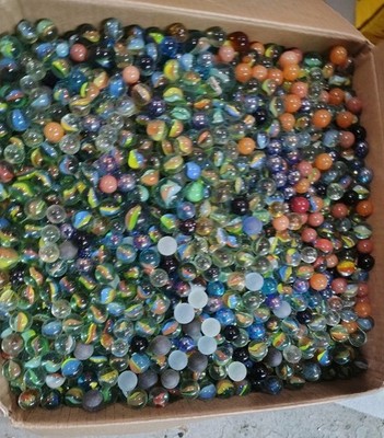 42 POUNDS ! Estate Found MARBLES THOUSANDS Mixed Unsearched FREE SHIPPING ! 