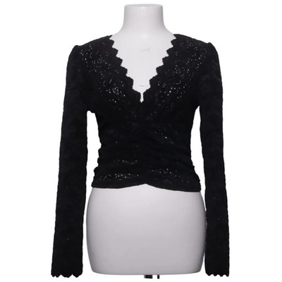 Drôle de Copine, Top, Größe: M/L, Schwarz, Blumen, Spitze, Damen #jna