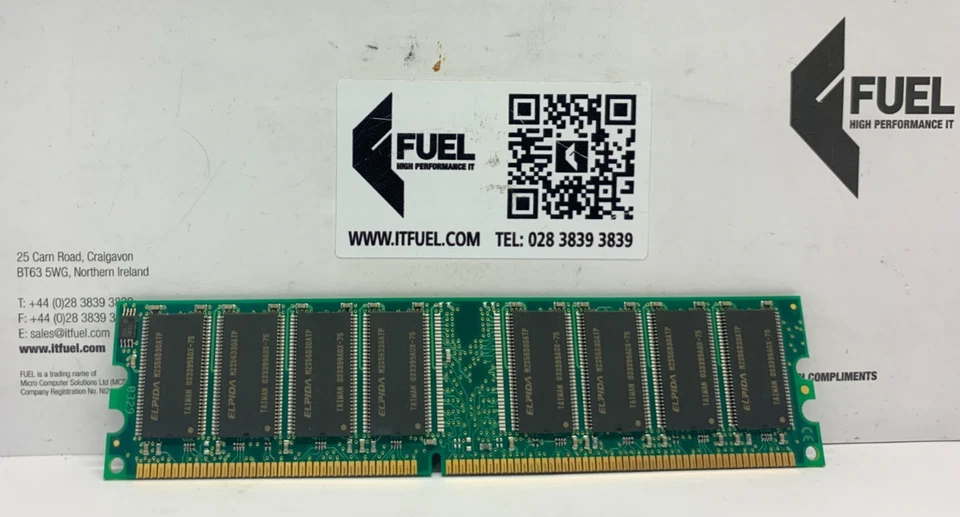 Elpida  512MB  DDR ram memory module  PC-2100 -  EBD52UC8AAFA-7B - Image 3 of 3