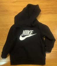 Nike Black Fleece Hooded Jacket Baby Toddler Long Sleeve Casual 12 Months