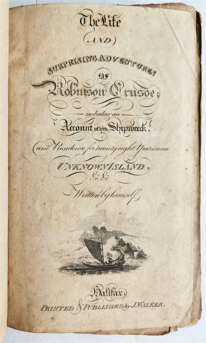 Robinson Crusoe Original 1700-1799 Antiquarian & Collectible Books