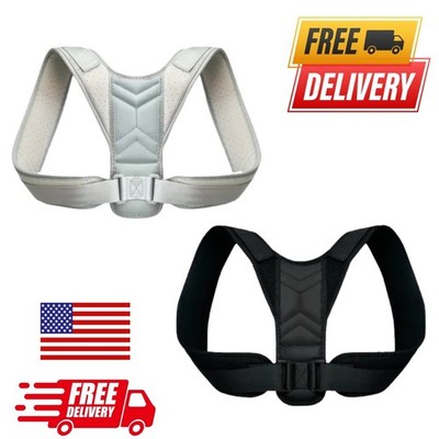 True Fit Posture Corrector Belt Adjustable Back Brace Straightener For Men Women
