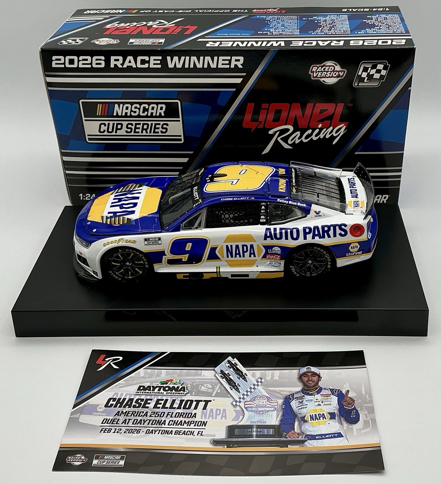 2026 1/24 #9 Chase Elliott NAPA Duel 2 Daytona Win Chevrolet 1 of 1008  SD Ship