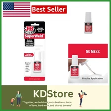 Strong Clear Super Glue, 0.2 oz. - Fast Bond for Glass, Metal, Plastic & Rubber