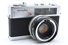 Very Good Minolta Hi Matic 7S Rangefinder Film Camera Rokkor PF 45mm f/1.8 Lens