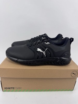 Puma Ignite Elevate 2 Tour Herren Golfschuhe Gr. UK 8,5 schwarz wasserdicht /31917