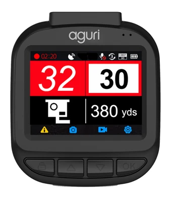 Aguri DX1250 Dash Cam & Speed Camera Detector | GPS, 32GB Card, Free Updates