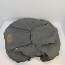 Cozy Cover Baby Car Seat Fleece Lined Gray Zip Up Weather Protection