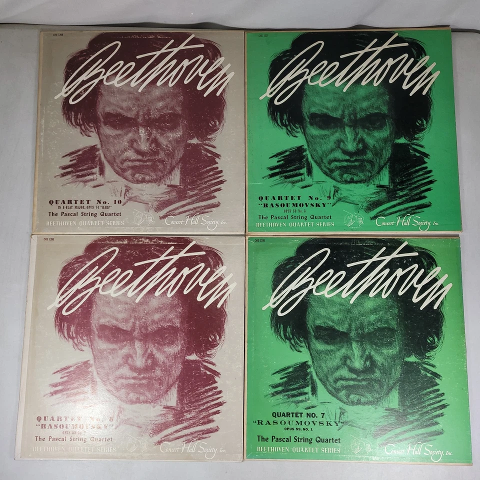 Lot of 14 Beethoven Vintage Vinyl Records by The Concert Hall Society EX/VG+ - Image 4 of 4