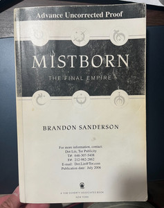 Mistborn the Final Empire | eBay