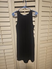 H & M Little Black Dress Sz 4 A Line Slip  Tank Lined Dress Up Or Down